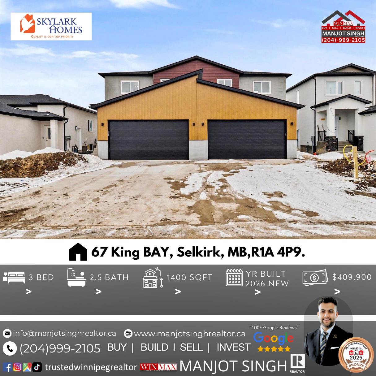 67 King BAY, Selkirk, MB,R1A 4P9
